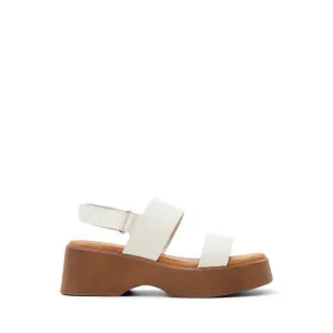 Thilda Wedge Sandals - White