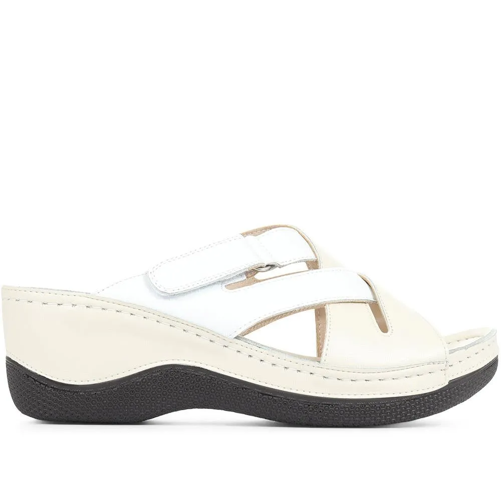 Wedge Mule Sandals - WLIG35007 / 321 628