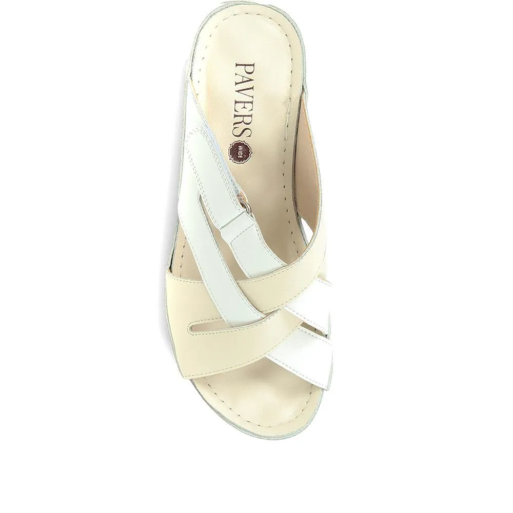 Wedge Mule Sandals - WLIG35007 / 321 628