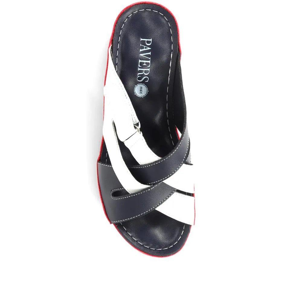 Wedge Mule Sandals - WLIG35007 / 321 628