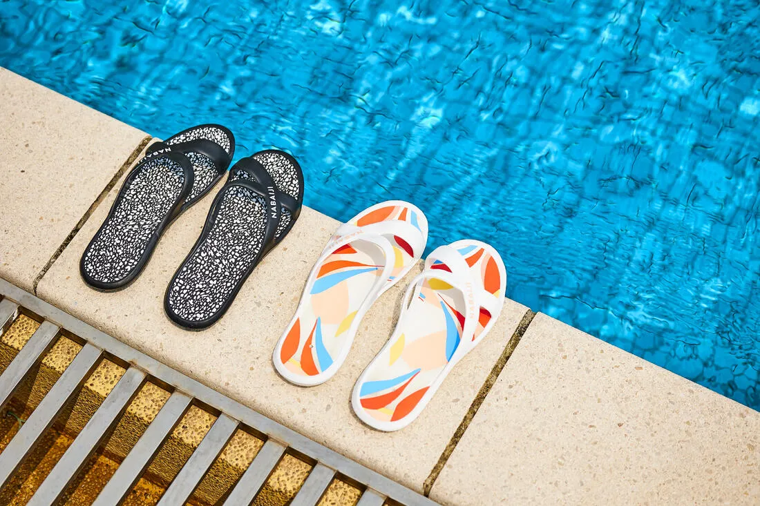 Women's pool sandals - Slap 500 print - Lay