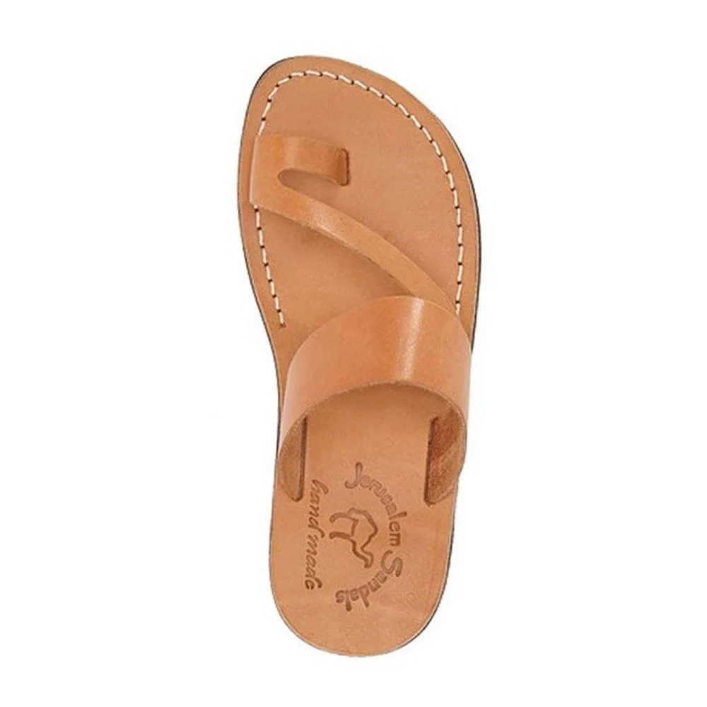 Zohar - Leather Toe Ring Sandal | Tan